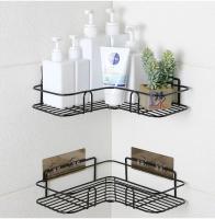 Estante De Baño Montado En La Pared Esquina Organizador De Cosméticos Soporte Para Shampoo Cesta De Drenaje De Showers De Hierro Estante De Almacenamiento Para El Baño - details 8