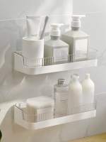 Estante De Baño Para Gel De Ducha Y Cosméticos Soporte De Almacenamiento Multifuncional Montado En La Pared Material PET+PE - details 0