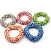 Juguete Para Perros Grande Diametro 17CM Resistente Mordida Redondo De Cuerda Juguete Para Masticar Para Perros Medianos Y Grandes Accesorios Para Golden Retriever Weimaraner - details 4