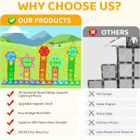 Juego De Construcción Magnético Para Niños Y Niñas Set Educativo De Bloques Magnéticos Para Preescolar Kit De Construcción Magnético STEM Regalo De Cumpleaños - details 3