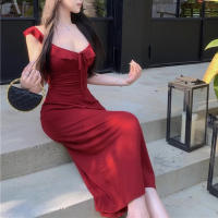 Vestido De Satén Sin Espalda Para Mujer Verano Fiesta Diario Vacaciones Casual A-Línea Manga Sin Mangas Cuello V Vestido Largo - details 3