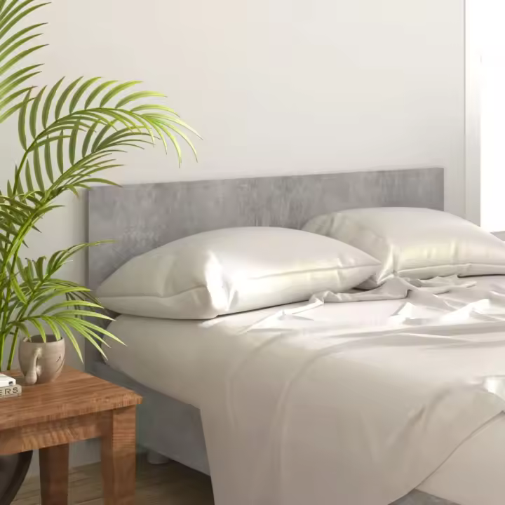 Cabecero de cama madera contrachapada gris 160x1,5x80 cm - 1