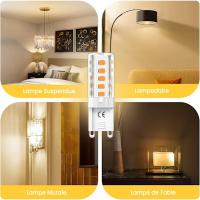 10 piezas G9 bombilla LED regulable 5W blanco cálido 3000K G9 bombillas LED halógenas equivalente 50W AC110/220V [clase de energía F] - details 2