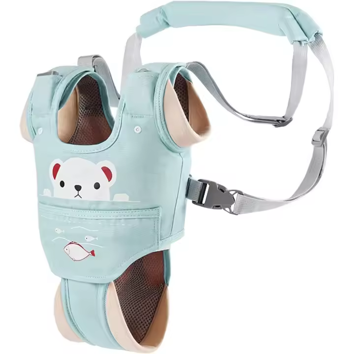 BIT Andador para bebé con asa ajustable, andador, andador de pie con brida y cinturón de seguridad, adecuado para niños de 9 a 24 meses - 1