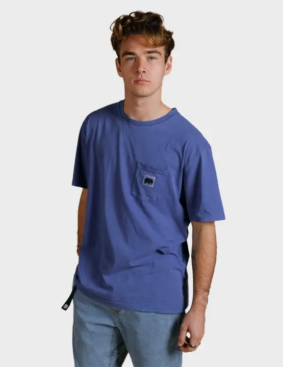 Trendsplant Garza Pigment camiseta azul para hombre - 1