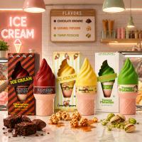 Pack 3 Unidades Eau de Toilette Ice Cream Dulce Gourmand 100ml – Chocolate Brownie, Caramel Popcorn y Pistachio | Fragancia Cremosa Femenina Larga Duración Aroma Dulce Postre - details 1
