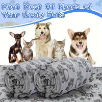 Manta De Mascota Suave Y Gruesa Con Patrón De Dibujos Animados Cómoda Y Cálida Para Gatos Y Perros Toalla De Baño Para Gatos - details 5