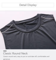 Camiseta De Entrenamiento Para Hombre Secado Rápido Con Manga Corta Compresión Camiseta Deporte Gimnasio Top Sin Mangas - details 5