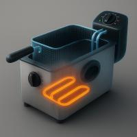 Freidora Eléctrica 1,75L 1500W de Acero Inoxidable – Gran Capacidad, Control Preciso de Temperatura, Seguridad Doble, Indicador LED, Compacta y Potente para Cocina Rápida - details 4