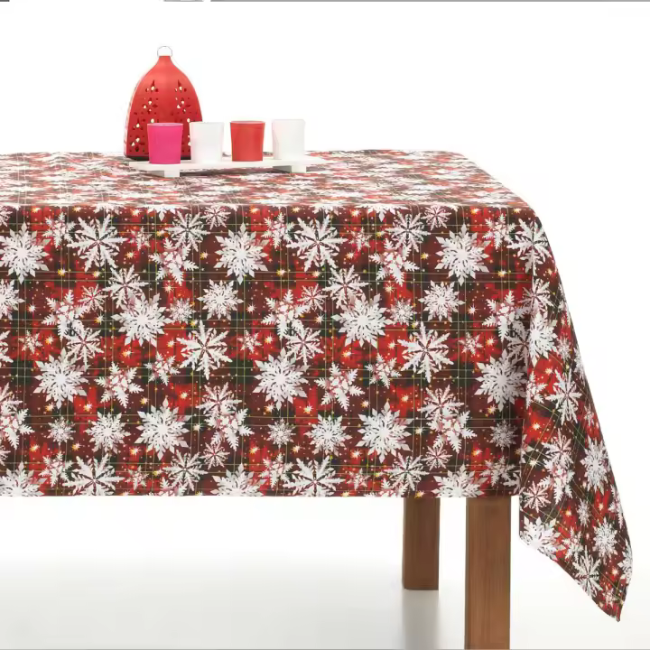 Lanovenanube Mantel de Navidad para Mesa Rectangular - Loneta 01 - Varios Tamaños - 1