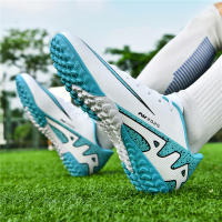 Nuevos Zapatos De Fútbol Ultraligeros Para Hombres Con Suela De Goma Respirables Y Microfibra Botas De Fútbol De Interior Con Tornillo Largo Entrenamiento Deportes Y Moda - details 7