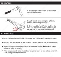 Llave De Torque Bidireccional LIXIU 5-60/19-110/10-140N.m 3/8'' Herramienta Profesional Para Reparación De Coche Moto Y Bicicleta - details 14