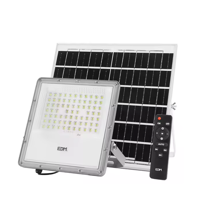 Foco proyector led solar 200w 1.500lm 6.500k ip65 edm - 1