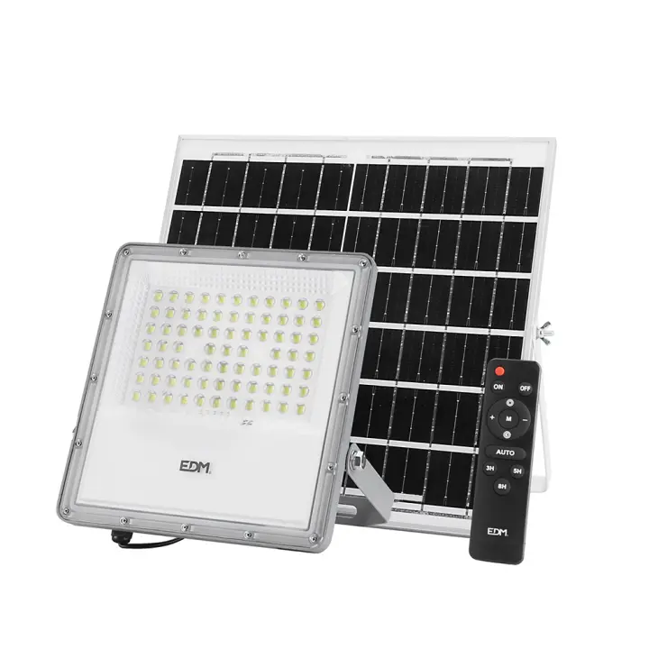 Foco proyector led solar 200w 1.500lm 6.500k ip65 edm - 1