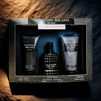 ESTUCHE 3 PIEZAS  - VALENTINE  MILANO MEN 100ML -  BODY LOTION 90ML -  SHOWER GEL 90ML  - MARCA Fragance Coutour - el mejor regalo - details 0
