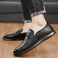 Zapatos De Cuero De Alta Calidad Para Hombre Loafers Italianos De Lujo Casual Transpirables Zapatos De Vestir Slip-on Para Conducir - details 23