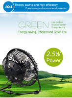 Ventilador USB Mini De 4/6 Pulgadas Para Oficina Y Viajes Portátil Para Niños Bebés Y Niñas Pequeñas Breeze Silencioso De Ferroaluminio Para Escritorio - details 7