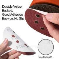 Disco De Pulido De 125mm Con 8 Agujeros Para Madera Y Metal 40/1000/2000 Gritas Herramienta De Polimetrización Abrasiva - details 7