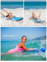 Tabla De Surf Inflable Para Niños Con Manijas Portátil Flotador Para Piscina Y Playa Accesorio Deportivo Para Agua Unisex - details 5