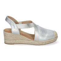 Sandalias de Cuña de Yute para Mujer, Estilo Elegante y Casual plata o dorado - details 2