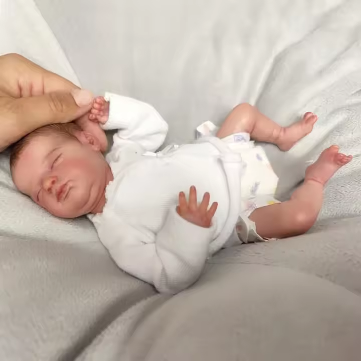 Muñeca De Bebé Preemie NPK De 10 Pulgadas En Vinyl Suave Y Silicona Toque Realista Muñeca Coleccionable Con Piel 3D Art Made Lifelike Unisex - 1
