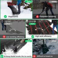 Shovel Plana Para Limpieza De Exterior Y Jardín Escarificador De Hielo Y Malezas Herramienta Para Caminos Eliminación De Nieve Y Escarificador De Piso - details 6