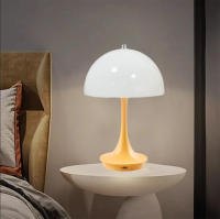 Lámpara De Mesa Clásica Recargable Por USB Luz Nocturna Táctil Sin Ajuste De Intensidad Para Decoración De Hotel Y Bar Lámpara De Escritorio Para Dormitorio - details 2