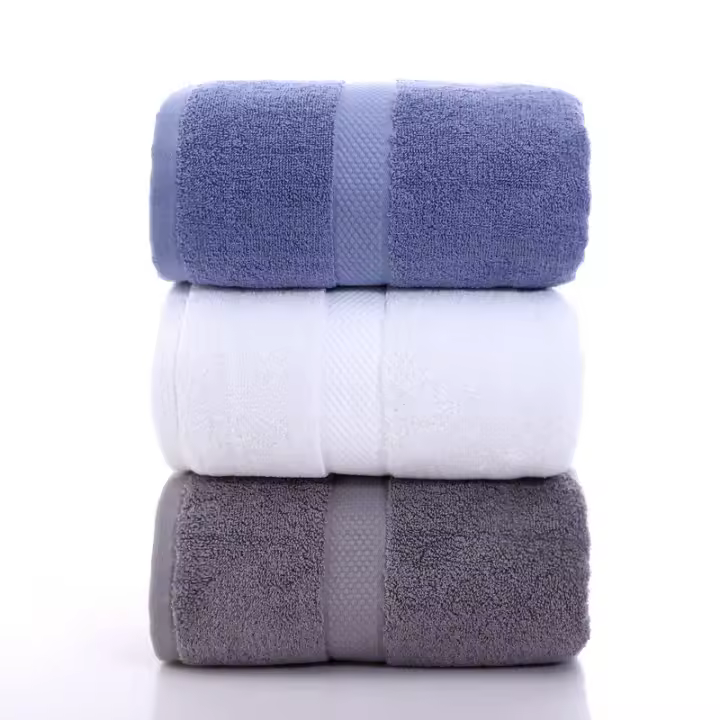 Toalla de baño, toalla de rizo 100% algodón, 460g, 70*140cm, suave, absorbente, lavabo, ducha, sábana. - 1