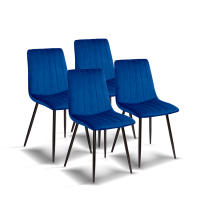 Furniture Style S.L. - Pack de 4 Sillas de Comedor Vintage Modelo Iria en Terciopelo - details 2
