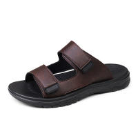 Zapatillas De Hombre Para Exterior En Cuero Ligero Flip-flops Verano Casual Playa Sandalias Hombre Plataforma Antideslizante Cómodas Clásicas - details 7