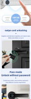Cerradura Inteligente De Huella Dactilar Con Tuya Cerradura Electrónica Digital Sin Llave Seguridad Para Puerta De Hogar Material De Aleación De Zinc - details 5