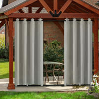 Cortinas Para Patio Al Aire Libre Impermeables Con Ojales Aisladas Para Ventanas Con Bolso De Palas Tapete Gazebo Pergola Anti-Viento - details 4