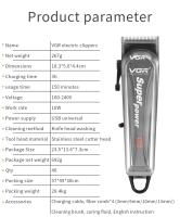 Euroxanty Cortadora de Pelo Eléctrica Profesional para Hombres | Máquina de Afeitar con Pantalla LCD | Recargable por USB - details 6