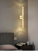 Lámpara De Pared LED Moderna Con Cristal Para Dormitorio Y Sala De Estar Iluminación Interior De Pasillo Y Aisles Estilo Nórdico Instalación En Pared Incluye Bombilla - details 0