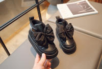 Botas De Nieve Para Niñas Moda Gran Lazo Diseño Princesa Calientes Con Almohadilla De Goma Cierre Con Gancho Zapatos Infantiles - details 10