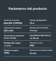Auriculares Erazer XT80 OWS Inalámbricos Bluetooth 5.4 Deportivos Con Micrófono Latencia Baja Y Gran Duración De Batería - details 14