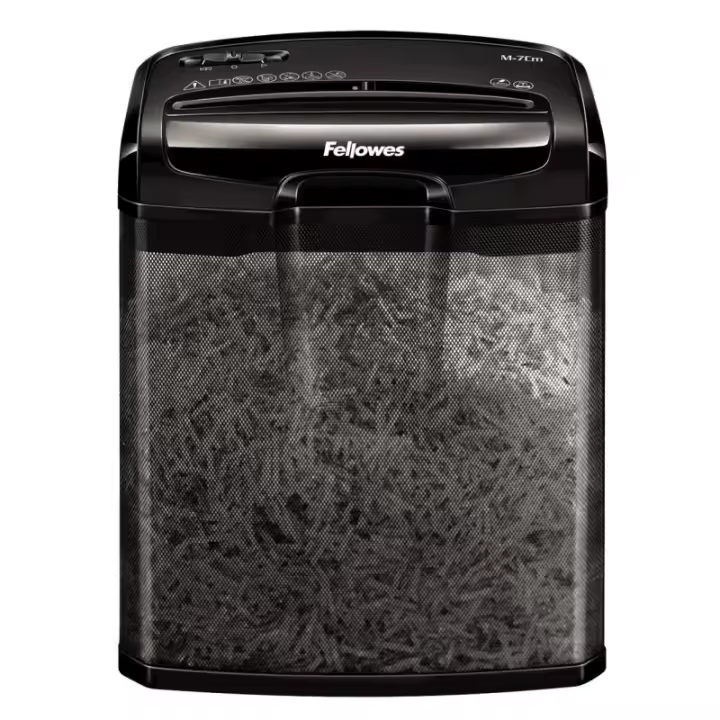 Fellowes m-7cm destructora de papel manual corte en particulas - destruye hasta 7 hojas - 13l - 1
