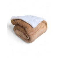 Manta sofá Gruesa invierno sedalina en Beis y borreguito polar sherpa  Aislamiento Térmico y Suavidad Extra-Mercatienda.es - details 1