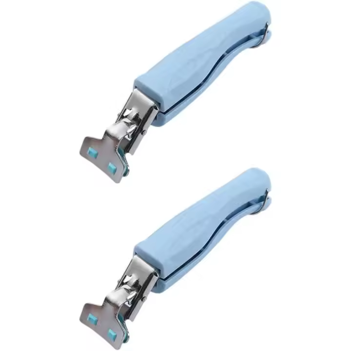 2 pinzas de Maple inoxidable antiescaldadura para platos, pinzas para hacer Platos Calientes o receptores con Comida Del Horno microolas, Color Azul. - 1