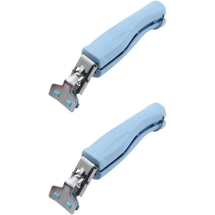 2 pinzas de Maple inoxidable antiescaldadura para platos, pinzas para hacer Platos Calientes o receptores con Comida Del Horno microolas, Color Azul. - 1