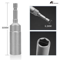 Adaptador De Destornillador De Impacto 5.5-19mm Longitud Profunda 80mm Para Herramientas Eléctricas Con Rosca Hexagonal De 6.35mm - details 10