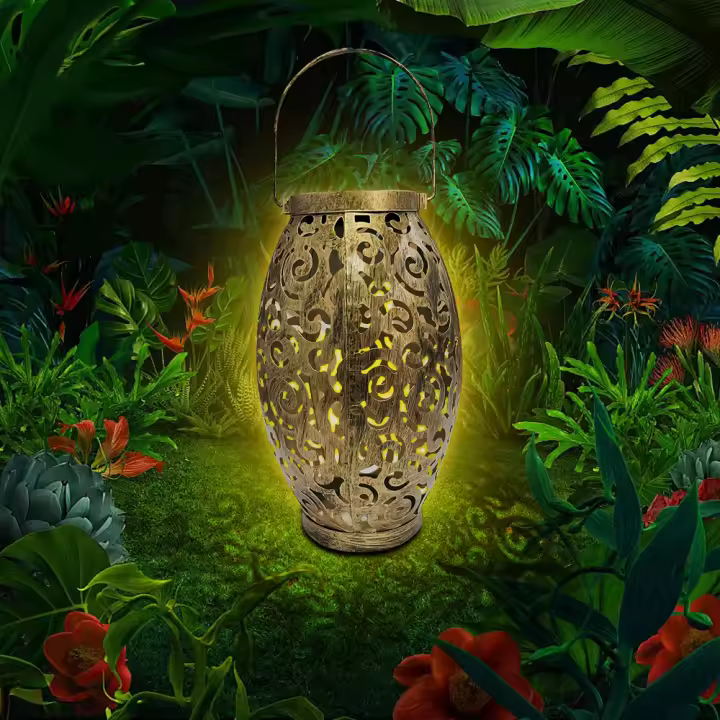 Lámparas Solares Colgantes Impermeables Con Mango Para Jardín Decorativas Para Patio Porche Camino Luz Solar Exterior Con Manija - 1
