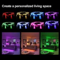 Tiras LED Bluetooth Control Por Teléfono Con 24 Teclas Iluminación De Neón Para Decoración De Dormitorio Luz De Fondo De TV DC5V Decoración De Habitación - details 4