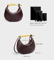 Mini Bolso de Sardina Tejido, Bolso de mano type Mensajero para Mujer, Bolso de mano type Bola de masa, informal, versáthil, de Diseño Propio - details 0