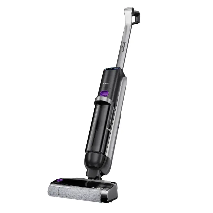 Eureka RapidWash NEW630 Aspiradora Friegasuelos Sin Cable en Seco y Húmedo, Posición Plana de 170°, Secado con Aire Caliente a 60 °C, 21.600 Pa, 38 Minutos de Autonomía, Autolimpieza y Función Antienredos, Depósito Doble, Luz LED - 1