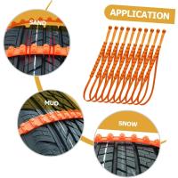 Cadenas De Nieve Para Neumáticos De Coche Accesorio Antideslizante De Doble Ranura De Emergencia Para Invierno 10/20 Piezas - details 13