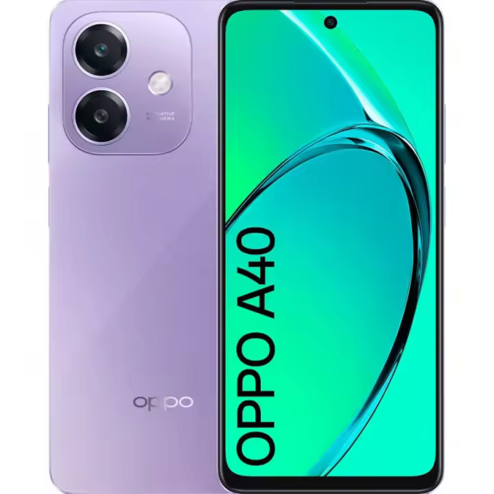 SMARTPHONE - OPPO A40, Sparkle Black, 128 GB, 4 GB RAM, 6.72" LCD HD+ 90Hz, Qualcomm® Snapdragon® 6s 4G Gen1, 5100 mAh, Android COLOR: Starry purple y Sparkle Black - 1