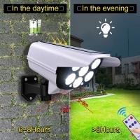 Kmt Style - Foco Luz LED Solares Con Sensor De Movimiento Jardin Patio Luces Lampara Cámara Falsa - details 2