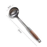 Conjunto De Utensilios De Cocina Leeseph 304 Acero Inoxidable Tamizante Cuchara De Sopa Y Servidor De Pasta Tres Piezas Herramientas Ecológicas Para Cocina - details 1