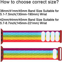Correa De Nylon Ajustable Para Apple Watch Compatible Con Series 10 9 5 SE 678 Tamaños Variados 40mm 42mm 44mm 45mm 46mm Accesorio De Pulsera Con Cierre De Hook-and-Loop - details 5